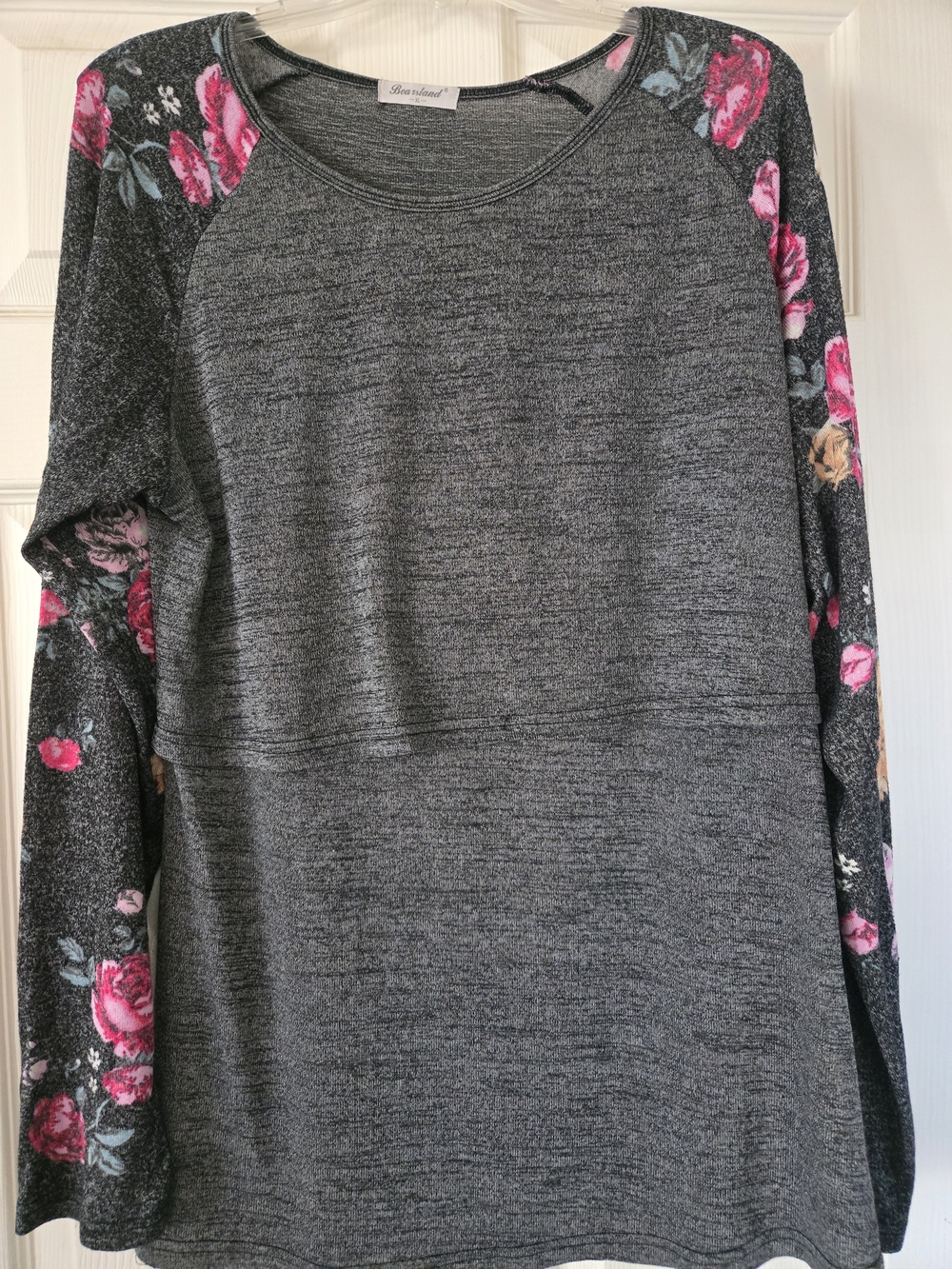 Bearsland Floral Raglan Maternity & Nursing Top Xl